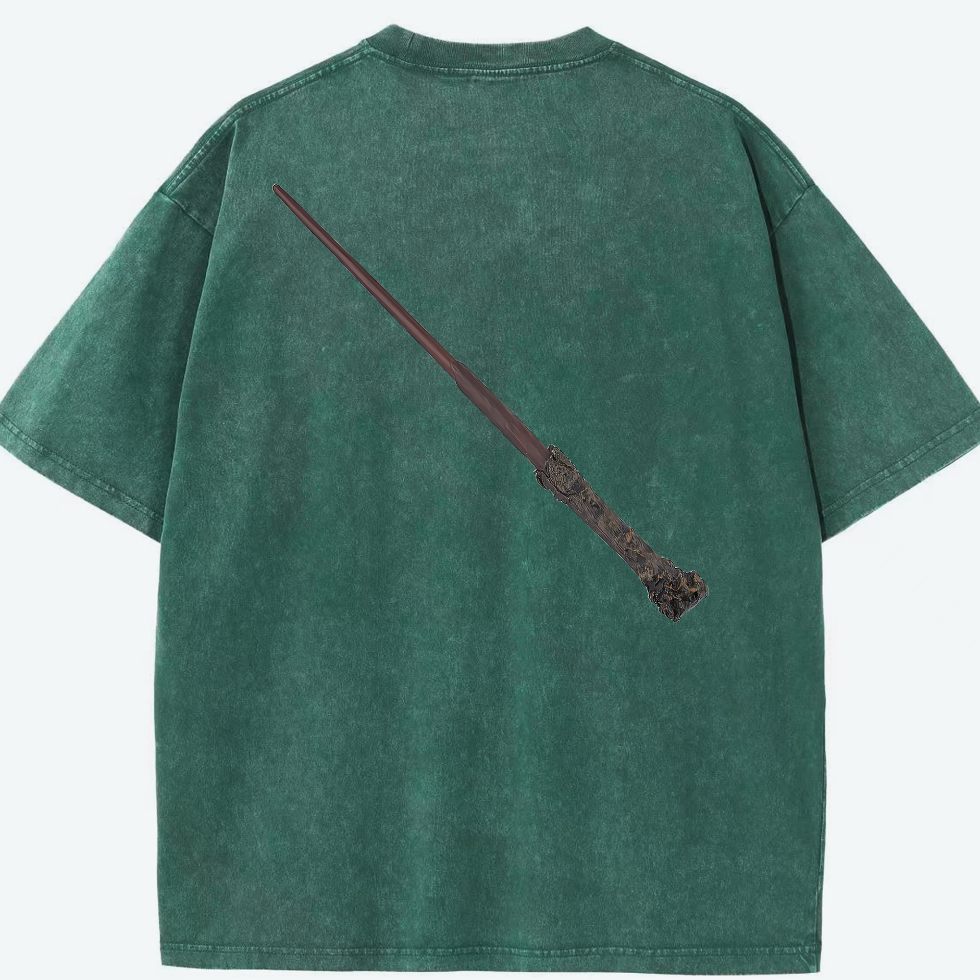 （画像用） Harry Potter ハリー・ポッターシリーズ 綿100% ヴィンテージ風 半袖Tシャツ（背面プリント）